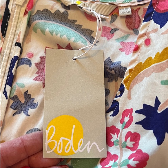 NWT Boden Olive Tropical Retreat Faux Wrap Dress - Picture 10 of 12